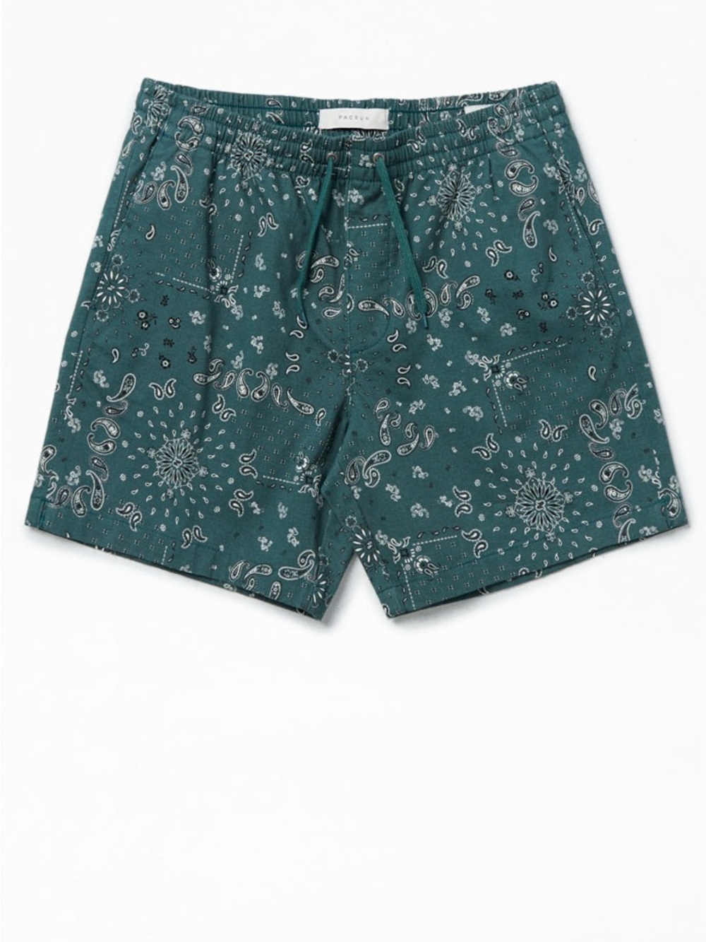 PacSun Green Bandana Print Volley Shorts